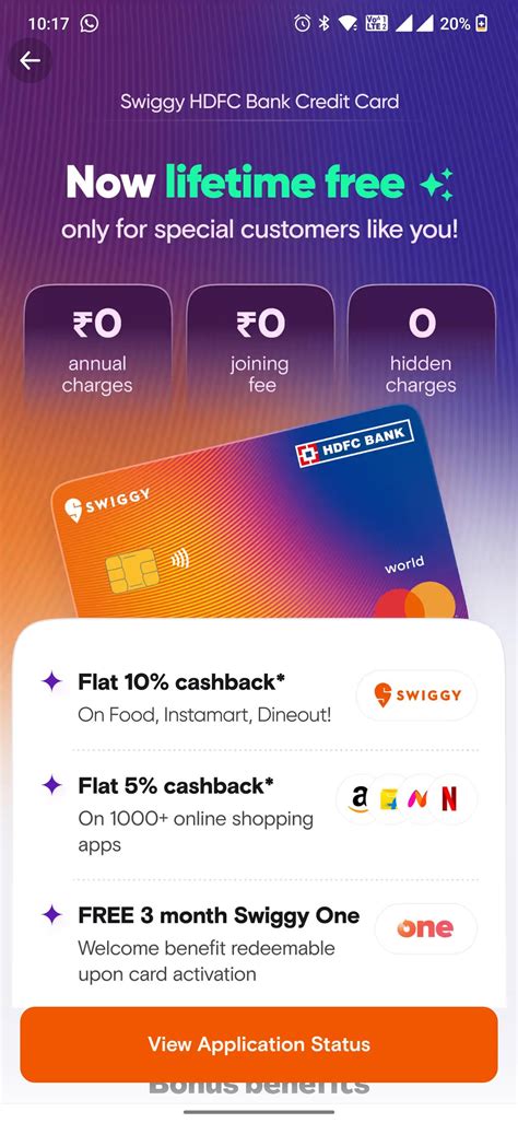 hdfc smart pay lifetime free credit card|hdfc swiggy lifetime free card.